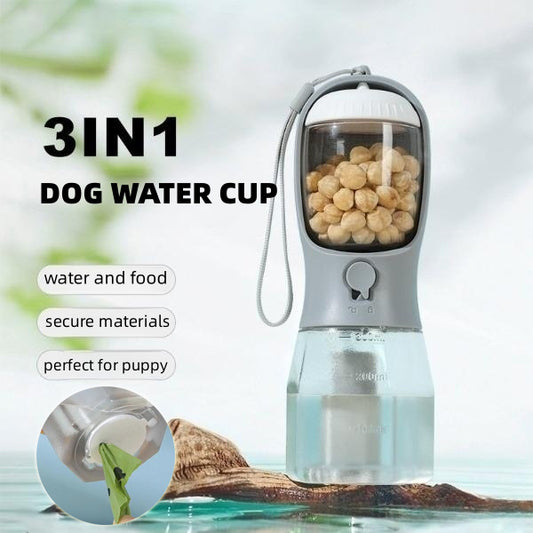 3-in-1 Portable Dog Water Cup with Bag